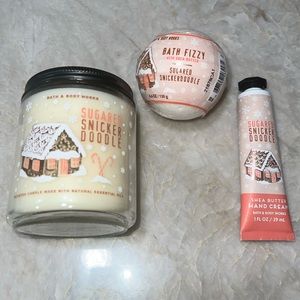 Bath and Body Works Sugared Snicker Doodle Set